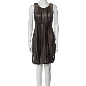 Jean Paul Gaultier Fuzzi Elegant Black Sleeveless Dress